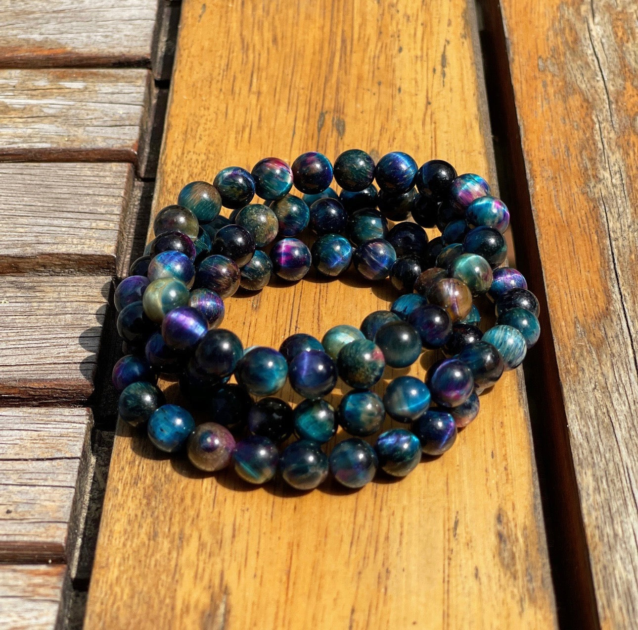 Blue Galaxy Tiger Eye Bracelet