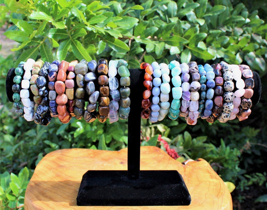 Tumbled Crystal Bracelets