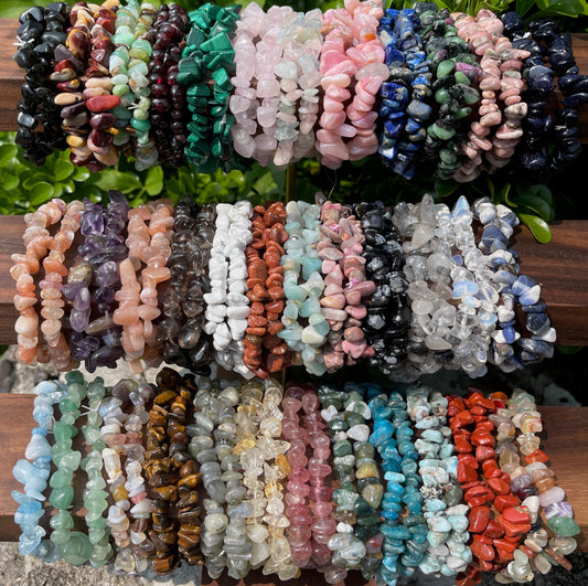 Crystal Chip Bracelets